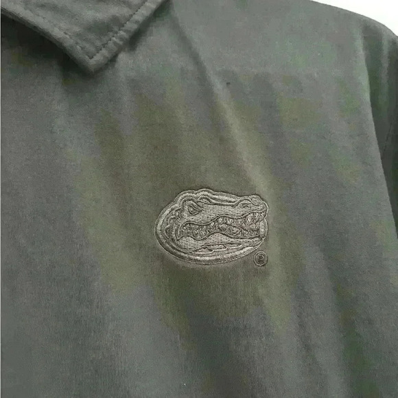 Florida State Gators Shirt Mens L Green Short Sleeve Polo Camo Military Themed - Picture 3 of 8